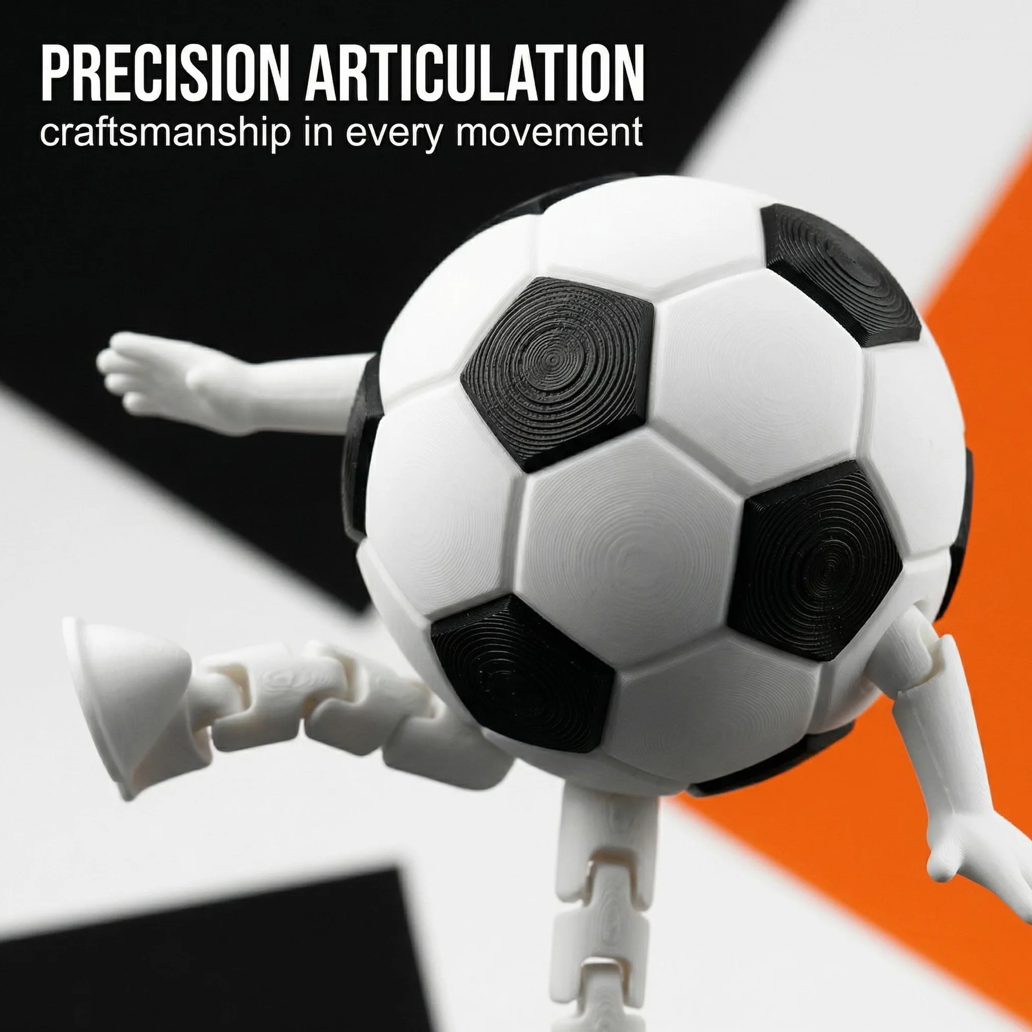 Collection de figurines de ballon de football, ornements de sport miniatures, Souvenirs de la Coupe du monde de football 2026, avec pieds articulés