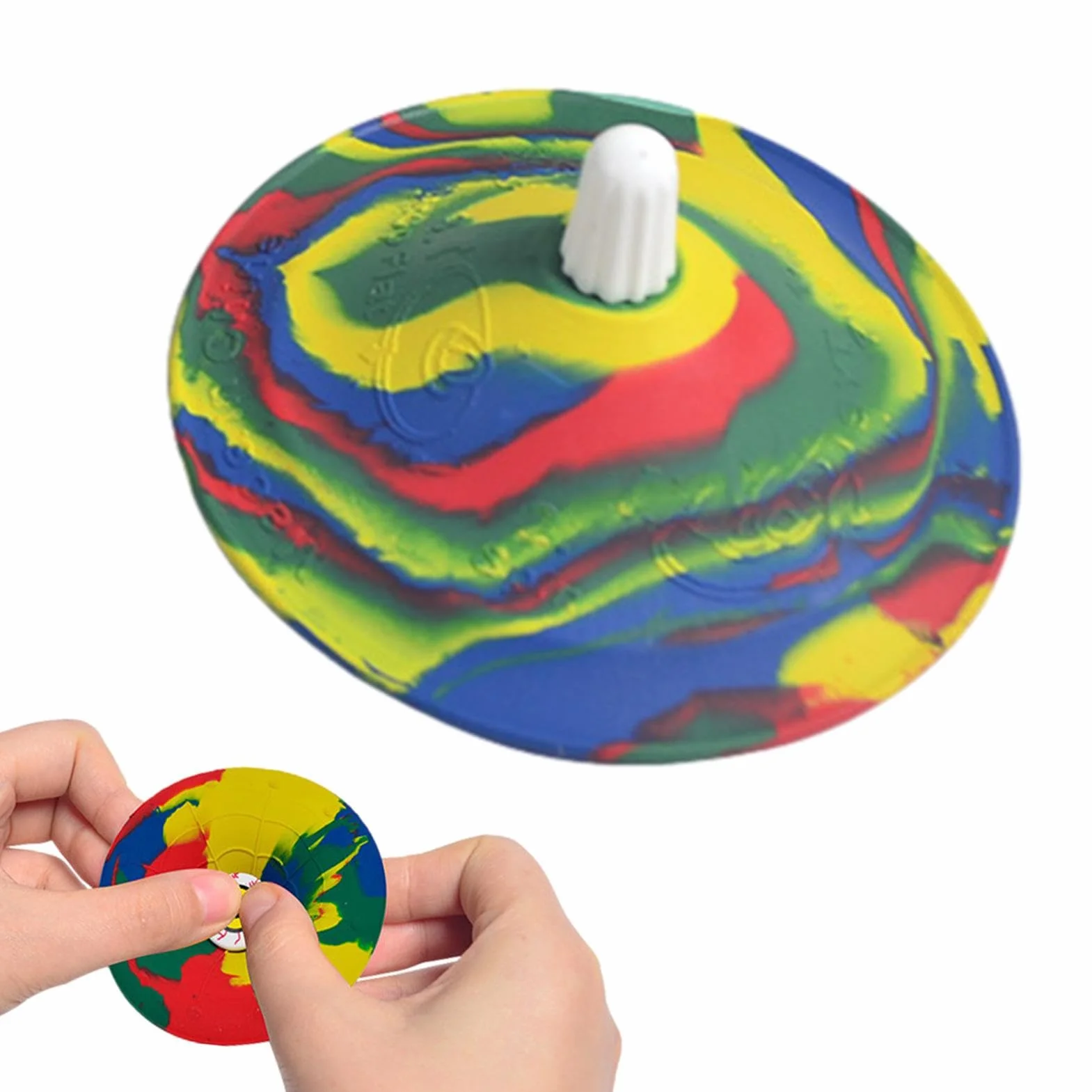 Demi Bol Rebondissant Balle en Caoutchouc Rotative Jouet de Sport Plein Air pour Enfant Garçons