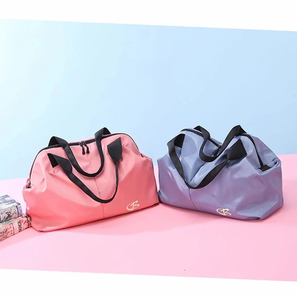 Sac de Sport Femme Imperméable 45x27x20 cm Piscine Voyage Noir