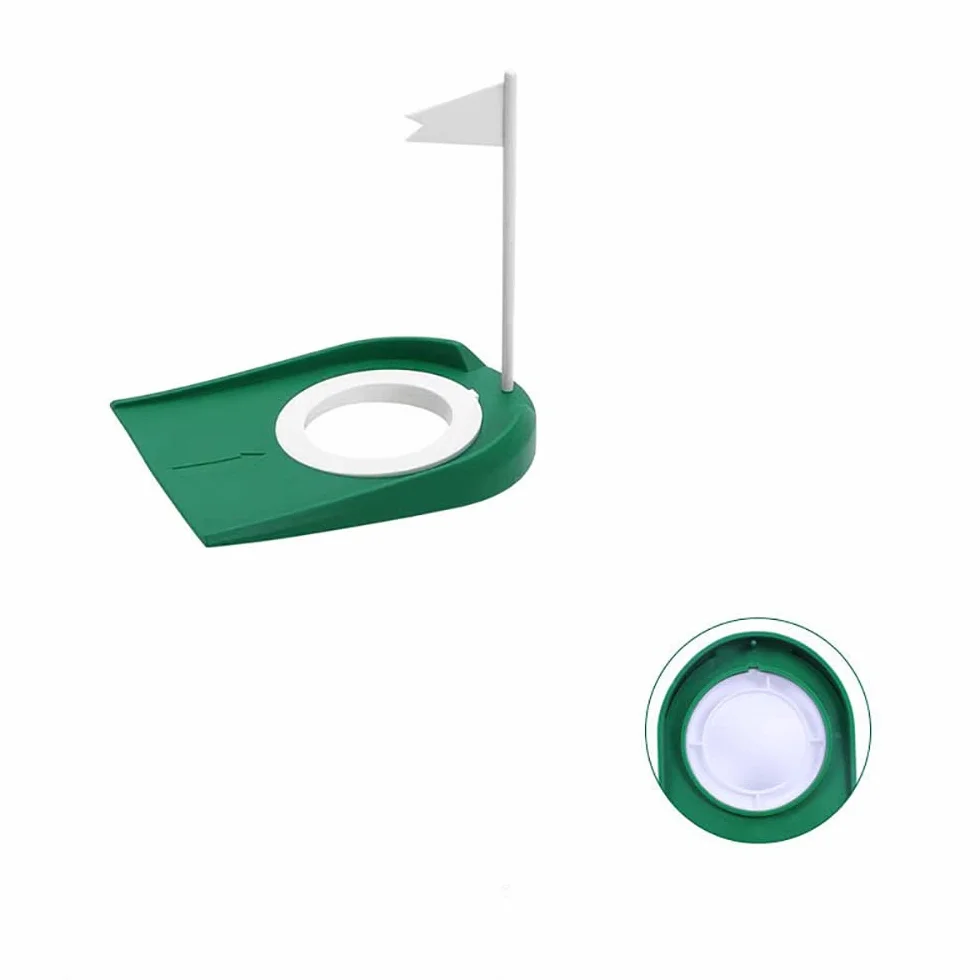 Lot de 2 drapeaux d'entraînement pour la tasse de golf - Intérieur ou extérieur