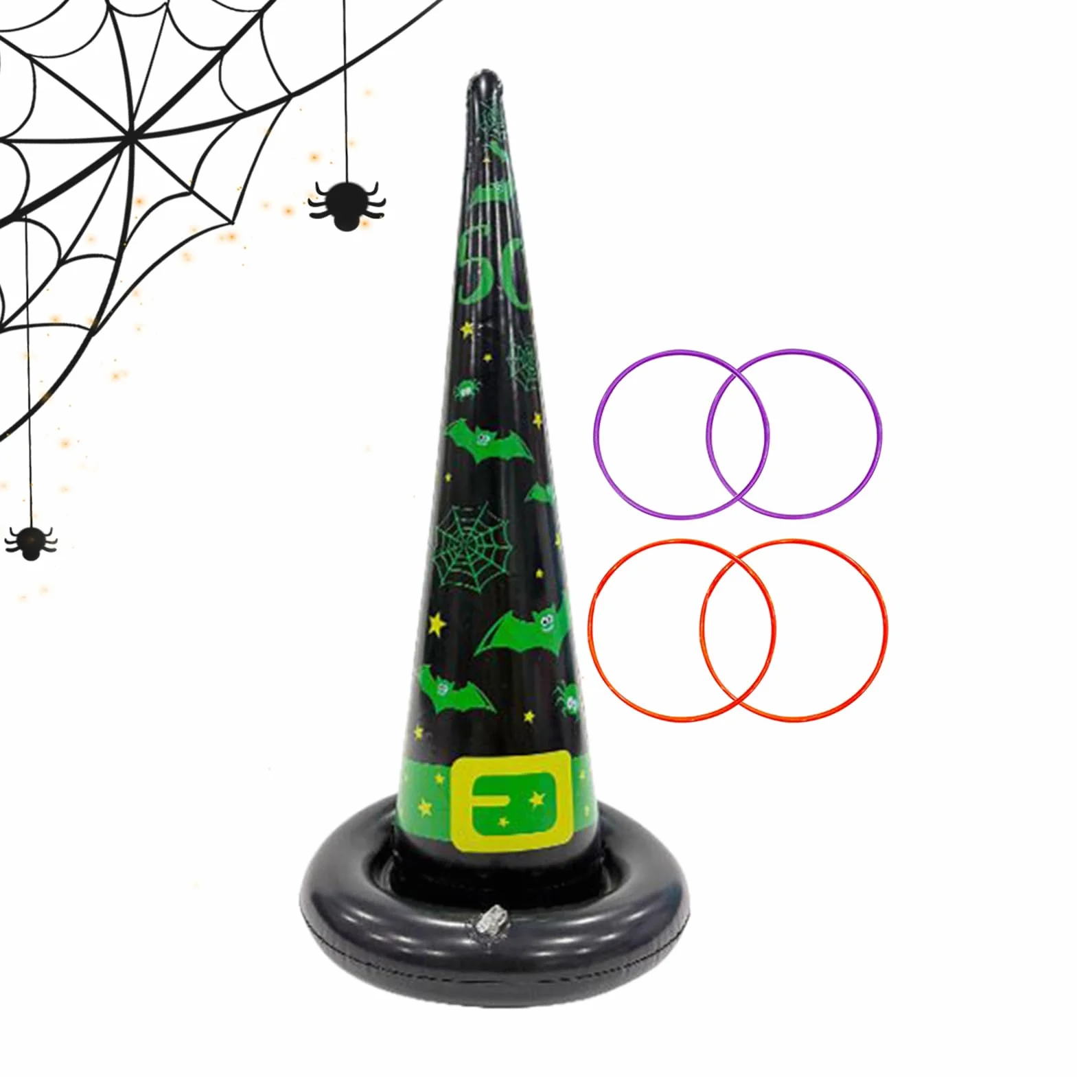Jeu De Lancer D'Anneaux Halloween avec 4 Anneaux Jouets Amusants pour Adultes Fête