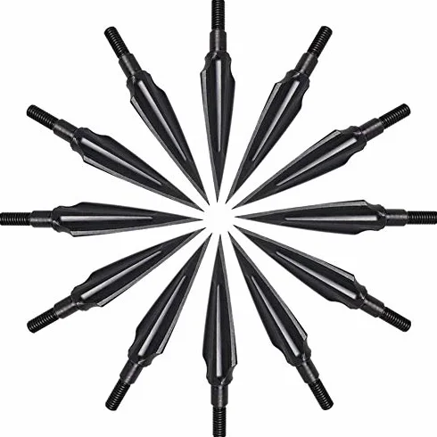 Sang Creux Saule Flèches Métal Tir à l'Arc Broadheads 135Grain Traditionnel Chasse