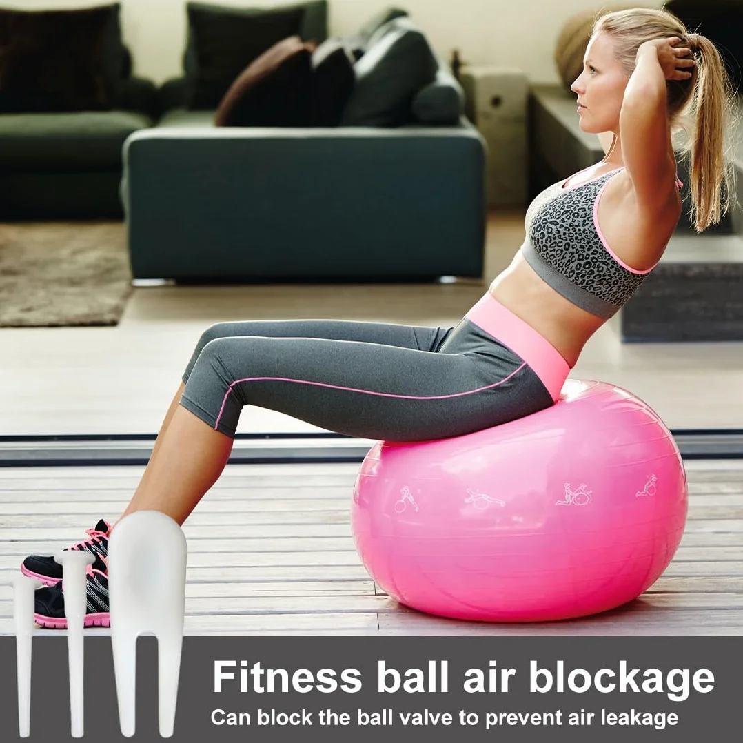 Kit de 10 Remplacement Bouchon Ballon d'exercice Adaptateur Prise d'air Yoga Fitness