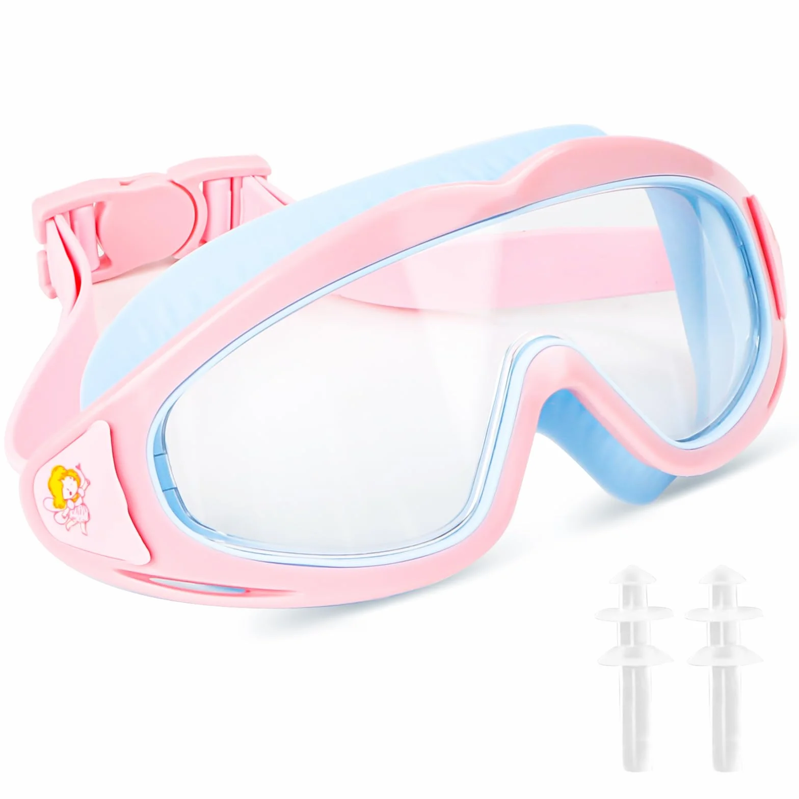 Masque de plongée panoramique 180° anti-buée étanche enfants 3-15 ans garçons filles