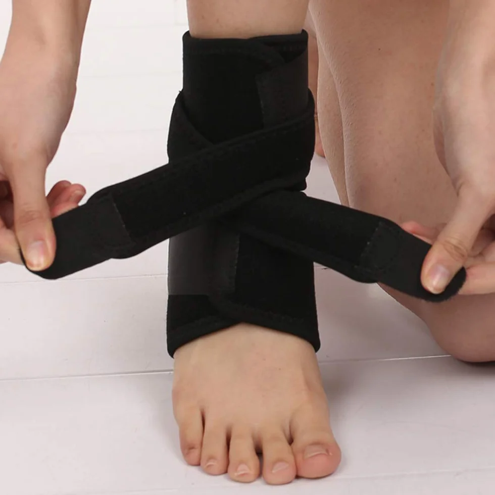 Attelle de cheville ajustable pour sport, football, cyclisme, fitness