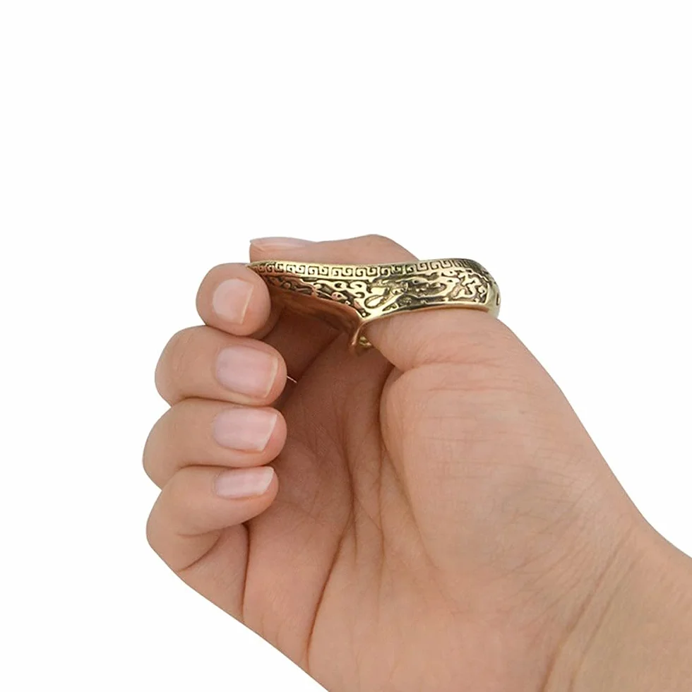 Anneau de Pouce de Tir à l'Arc en Laiton 20mm Protection des Doigts Archer