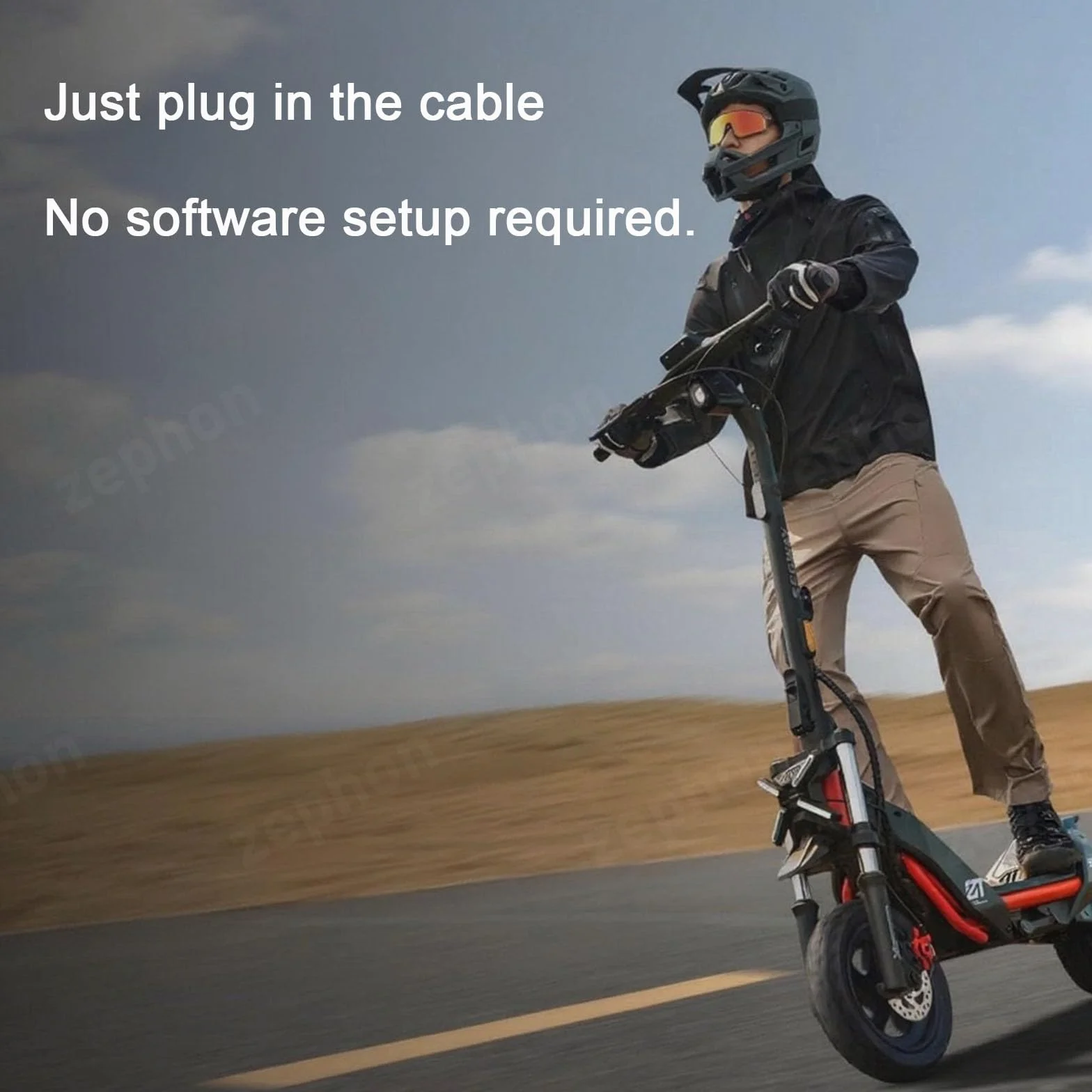 Zephon Tuning Chip Unlock Cable for Segway Ninebot ZT3 Pro ProE ProD Performance Upgrade 35 km/h Speed Built-in Quick Switch Button