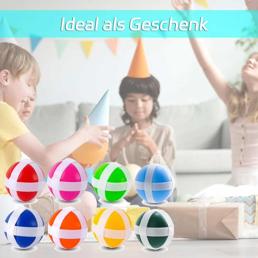 LATRAT Lot de 40 balles pour enfants - Jeu de balles de rechange 8 couleurs