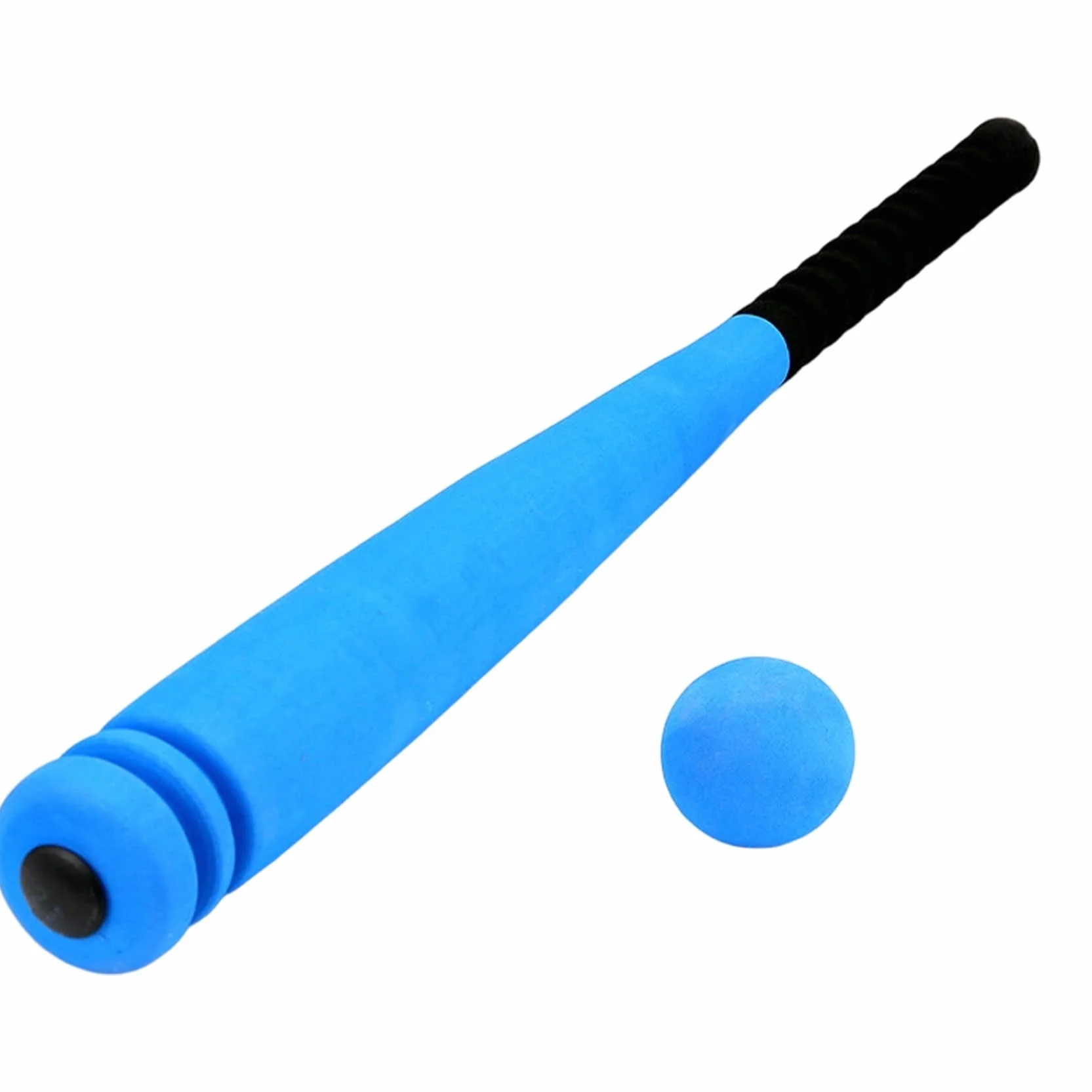 Batte de Baseball en Mousse Légère pour Enfants avec Balle - Jeu de Sport Extérieur et Intérieur Bleu