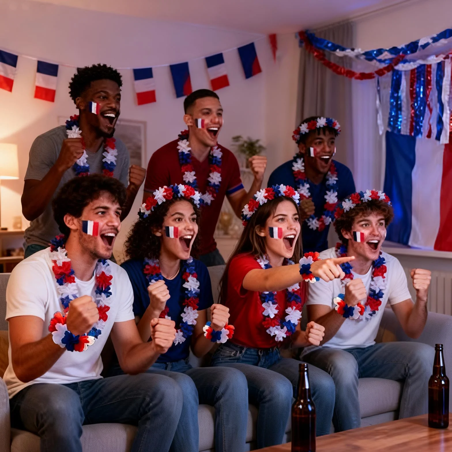Accessoire Supporters France 9 Pièces Coupe du Monde Euro Football