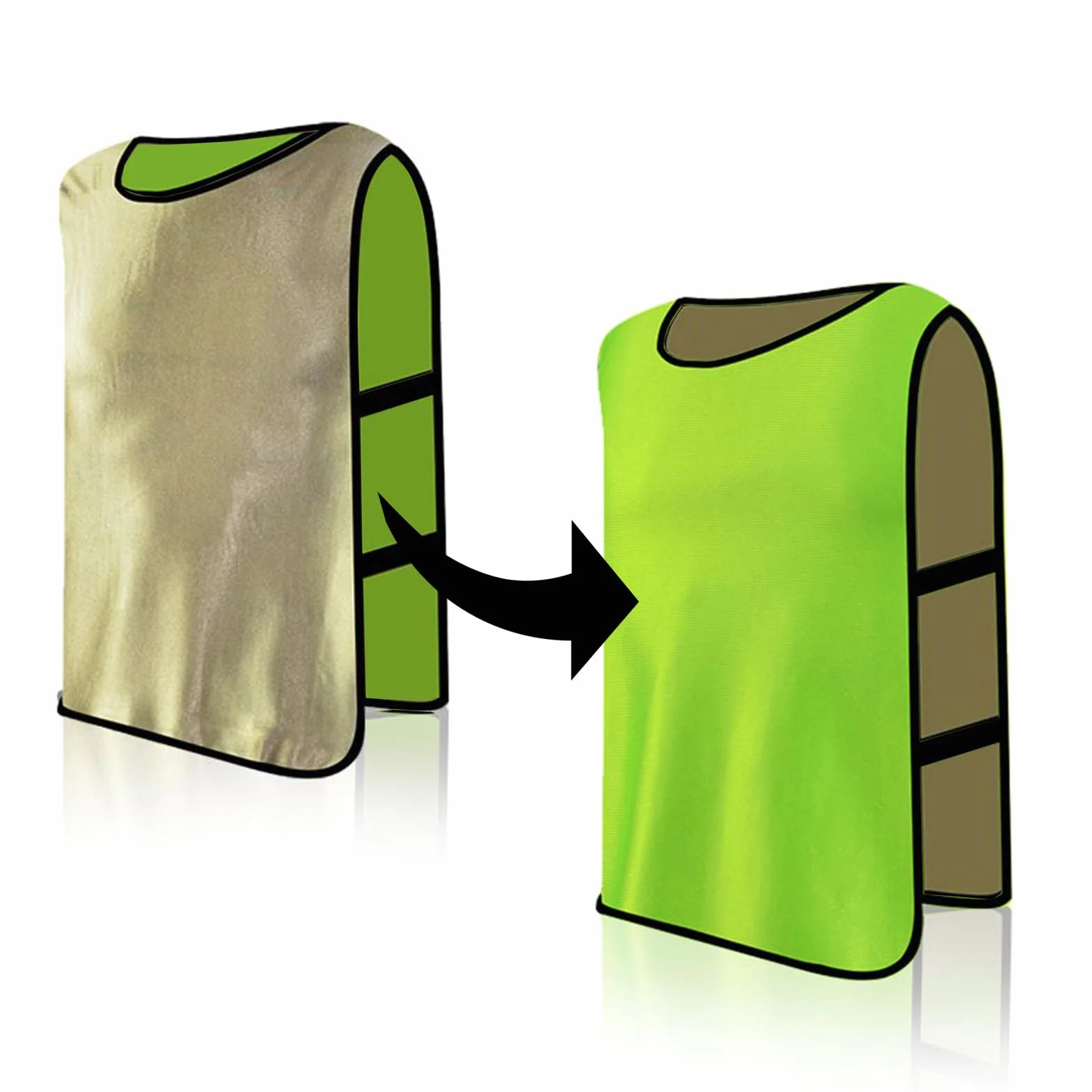 Gilet D'entraînement de Football Respirant Lot de 12 Chasubles Adultes