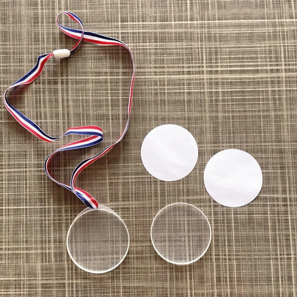 Médailles Personnalisables avec Rubans, Kit 24 Pièces à Faire Soi-Même pour Sports, Festivals