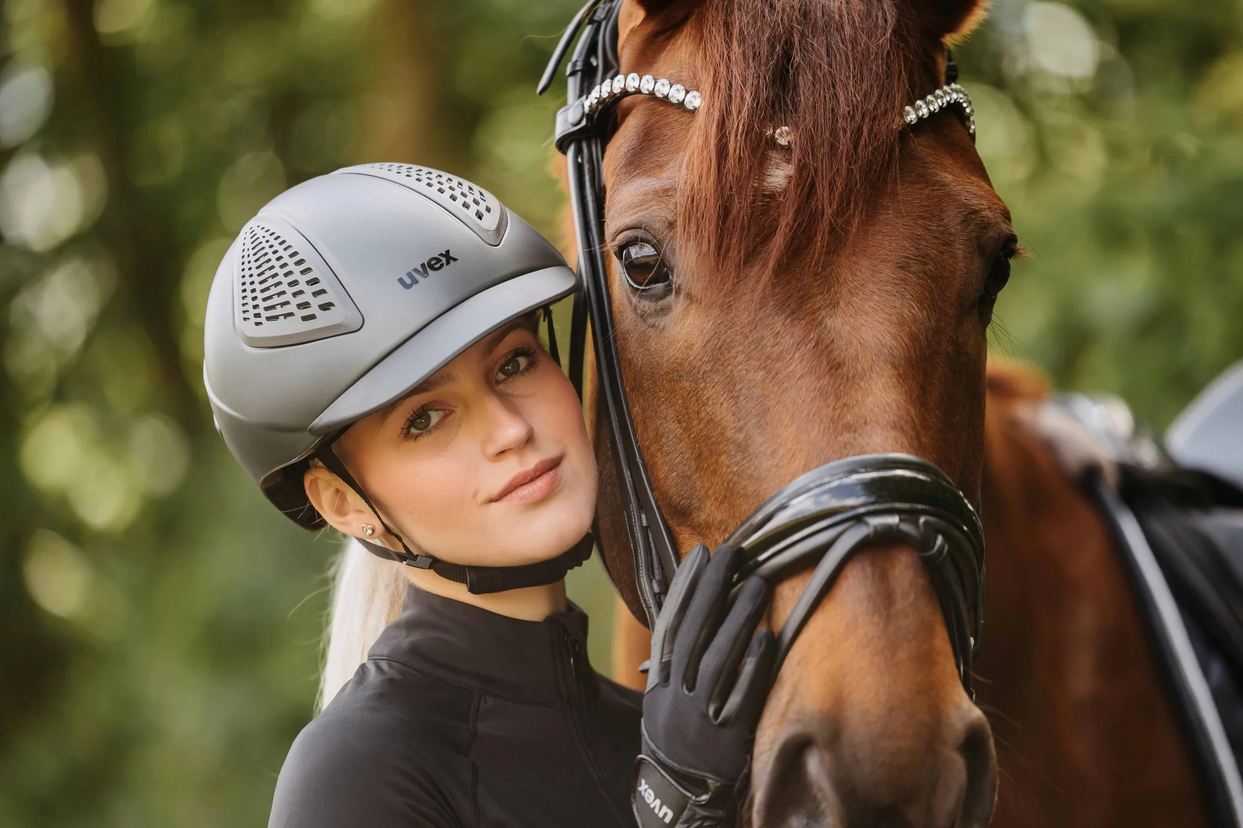 uvex exxential III Casque d'équitation léger Ajustement Individuel