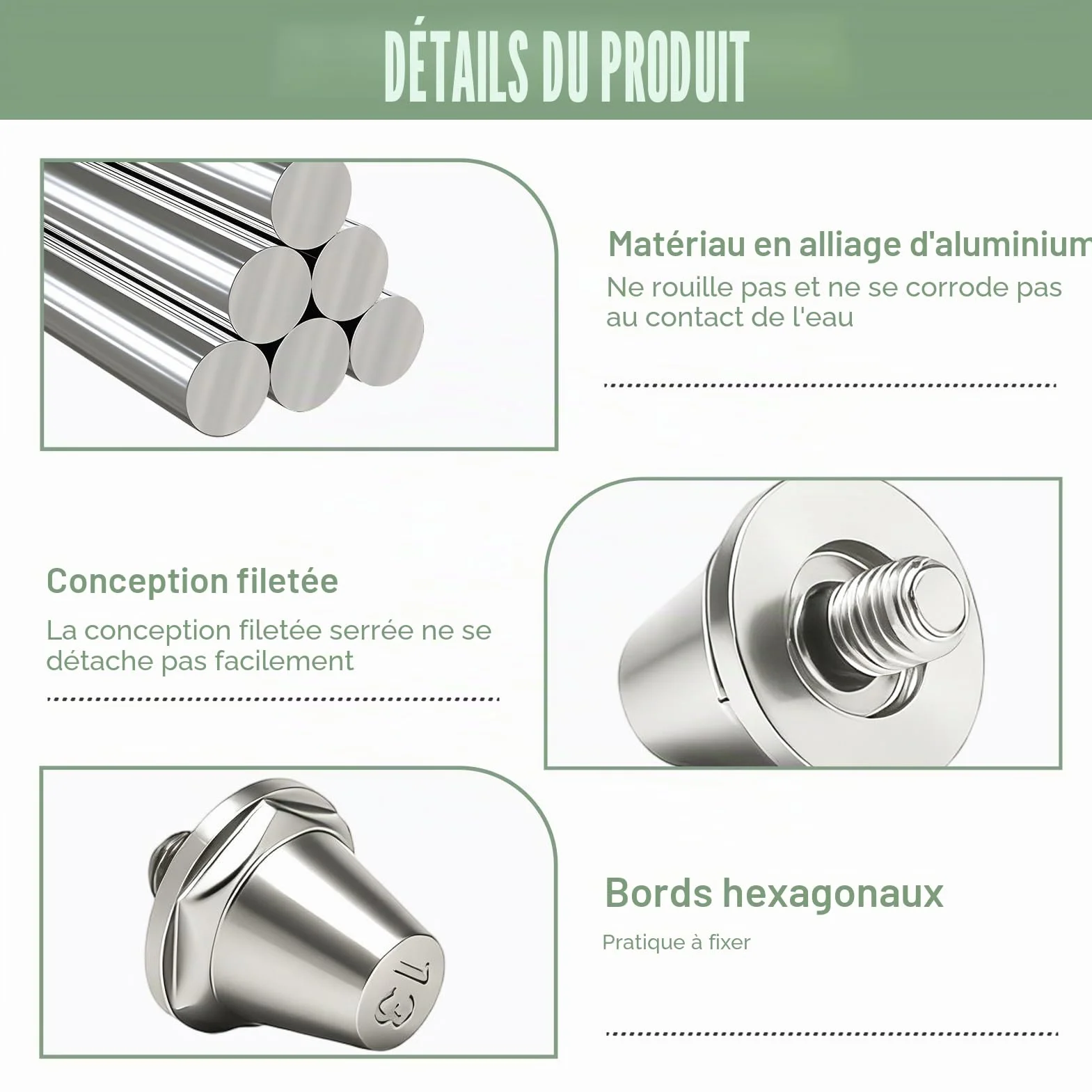 Crampons de Football en Aluminium 11 mm 13 mm 2 Tailles