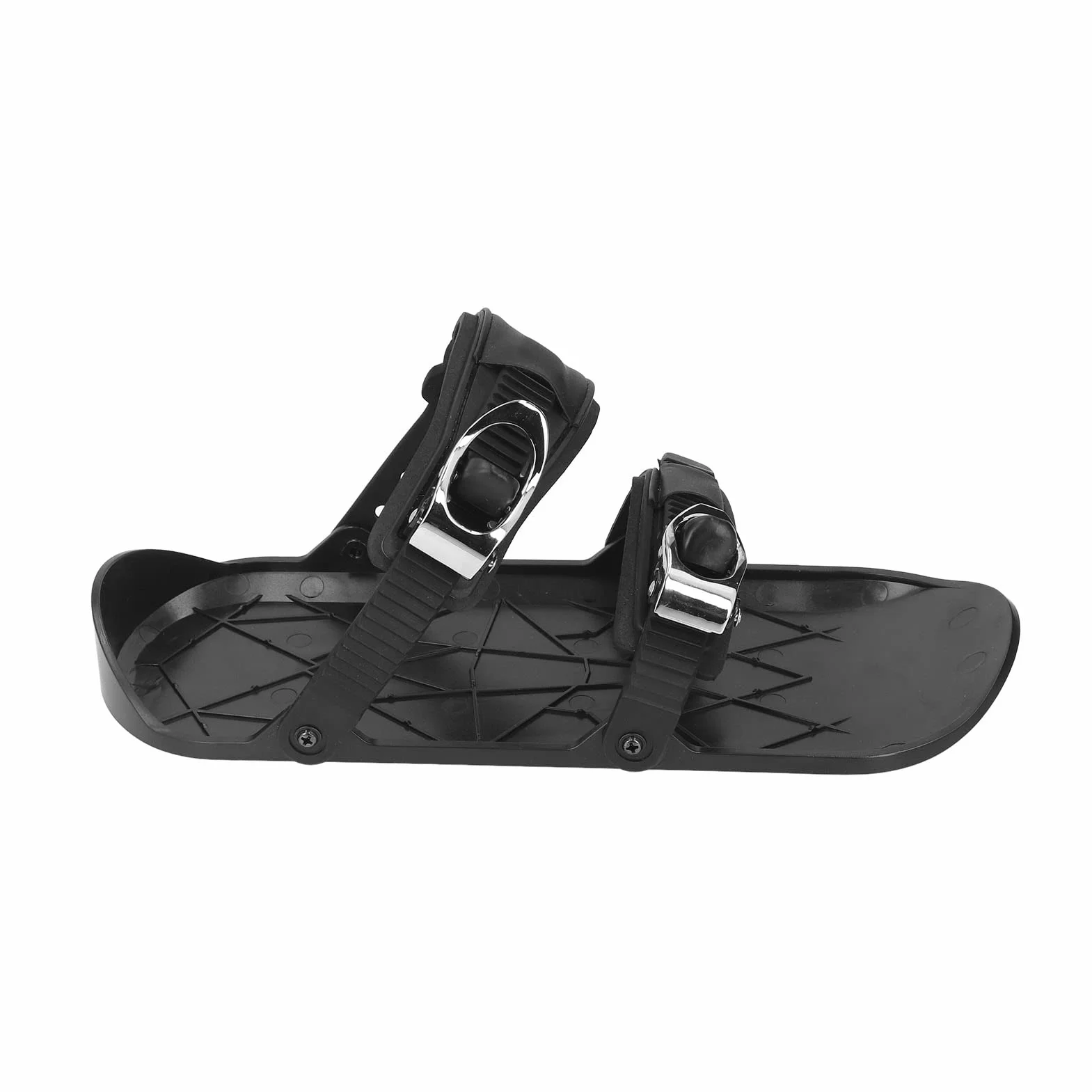 Buachois Mini Patins de Ski pour la Neige Courts et Fins à Fixer aux Bottes de Ski