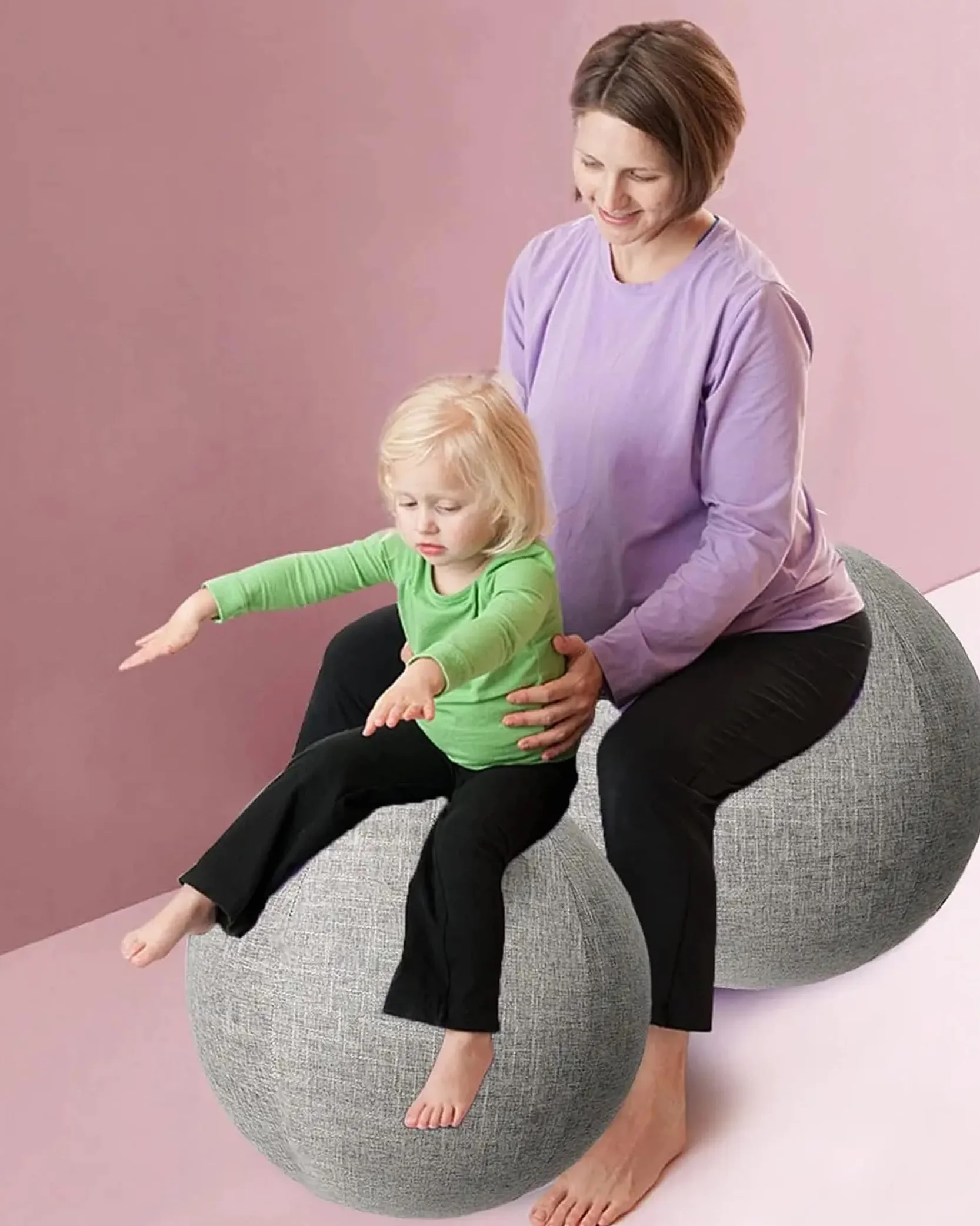 Housse Ballon Gym 65cm Anti-saleté Durable Antidérapante Protection Swiss Ball