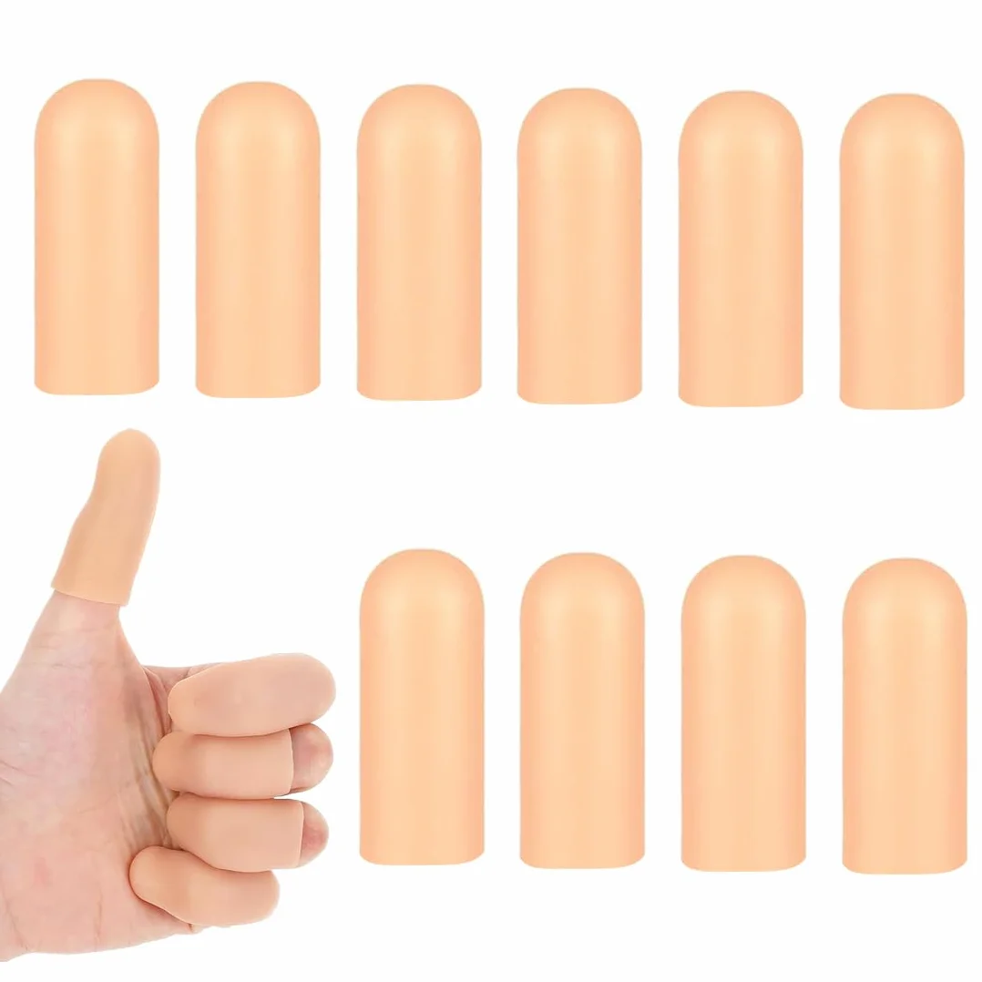 Protège-doigts en silicone imperméables, Protection du bout des doigts, Couleur chair