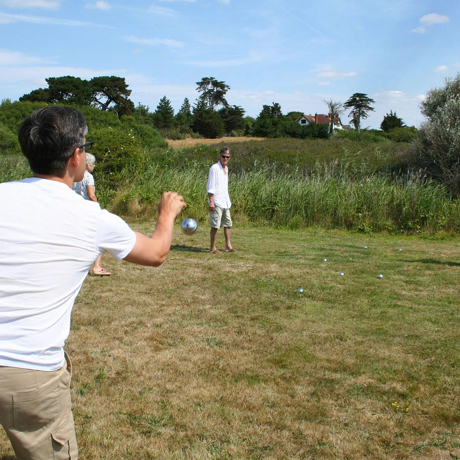Big Game Hunters Set de 8 Boules de Pétanque Antirouille Sacoche Toile Taille Officielle Polies Gravées