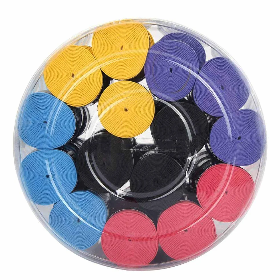 OUKENS Surgrips Raquette Badminton Tennis 60 pièces Super absorbantes Sueur Bande Grip Anti-Sueur Ruban