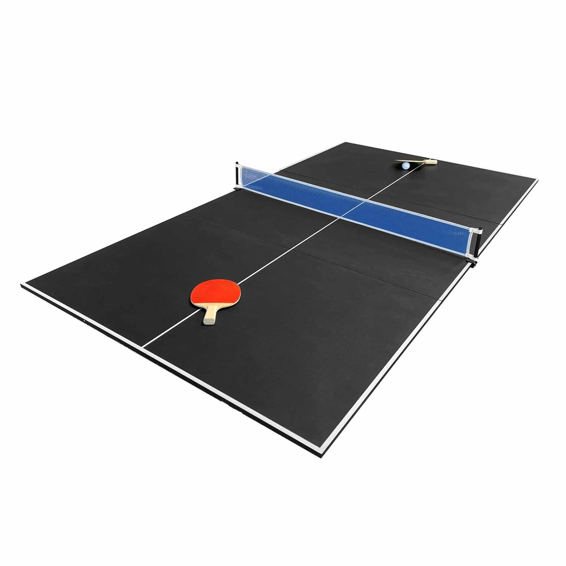 SOKKER Plateau de Ping-Pong Pliable 3 Panneaux 208 x 112 cm avec Filet Raquettes Balles