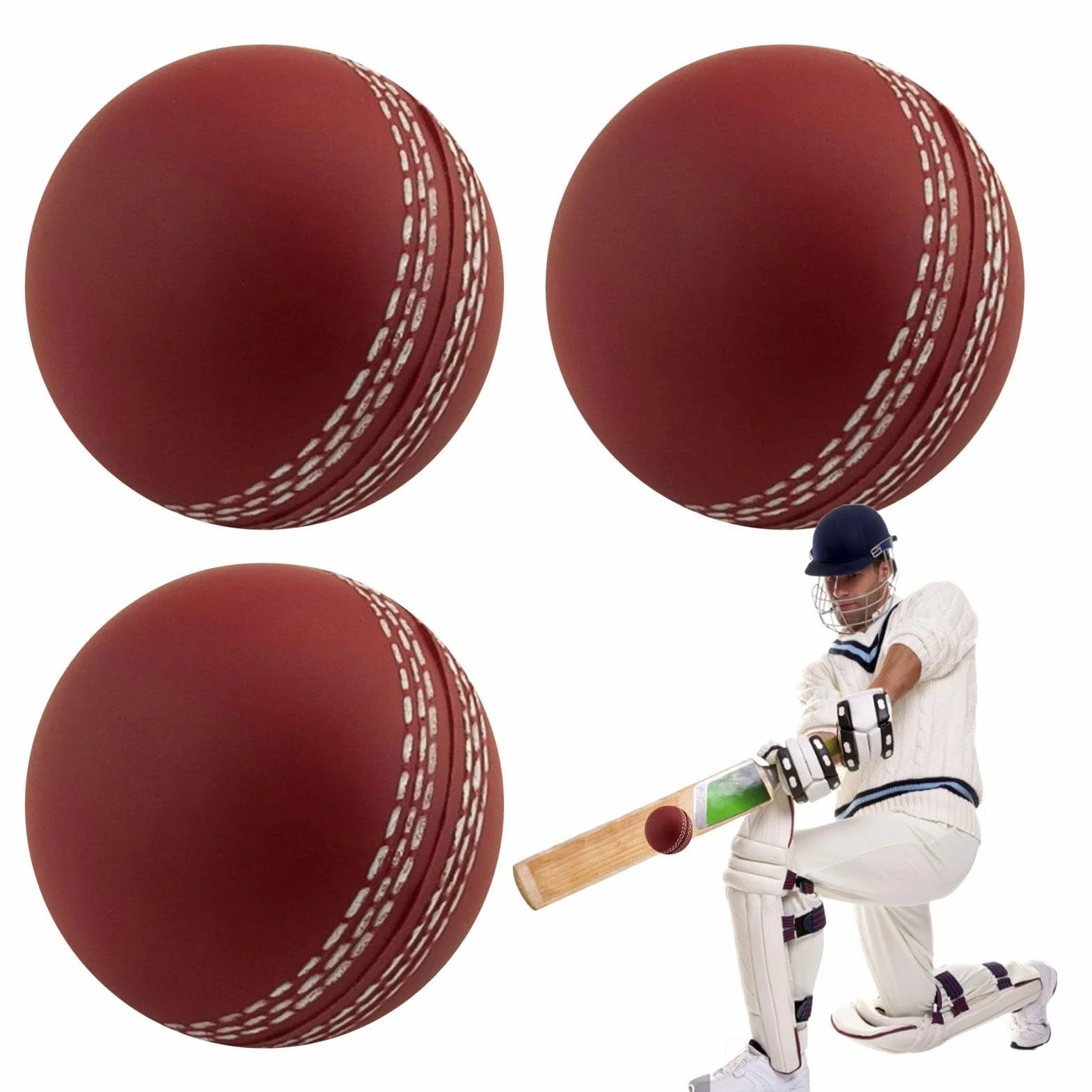 Vent Cricket Balles D'entraînement Tennis Cricket Souples pour L'intérieur Et L'extérieur Sports Wind Pratique