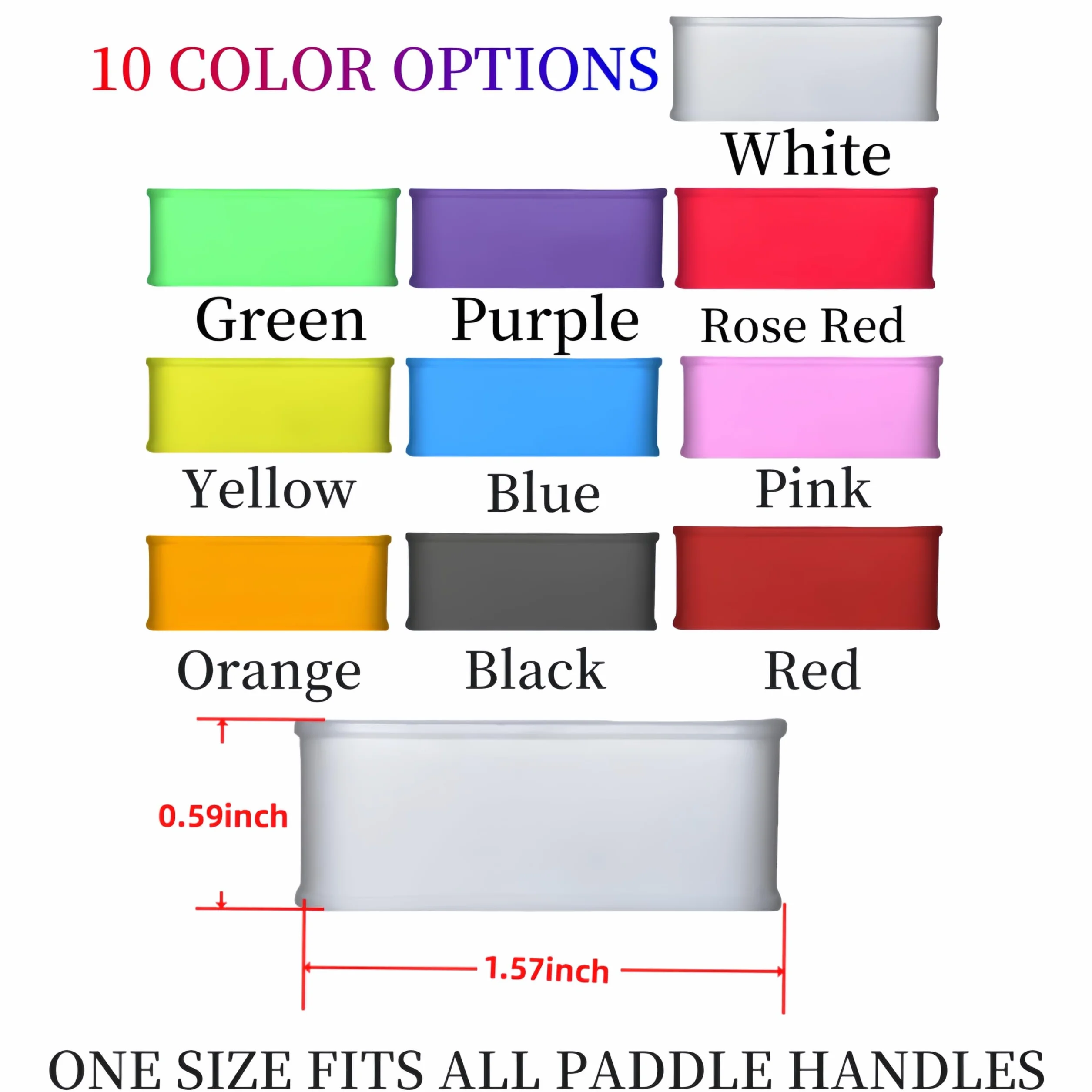 Lot de 2 bandes en silicone pour poignées de raquette de tennis pickleball cadeaux personnalisés