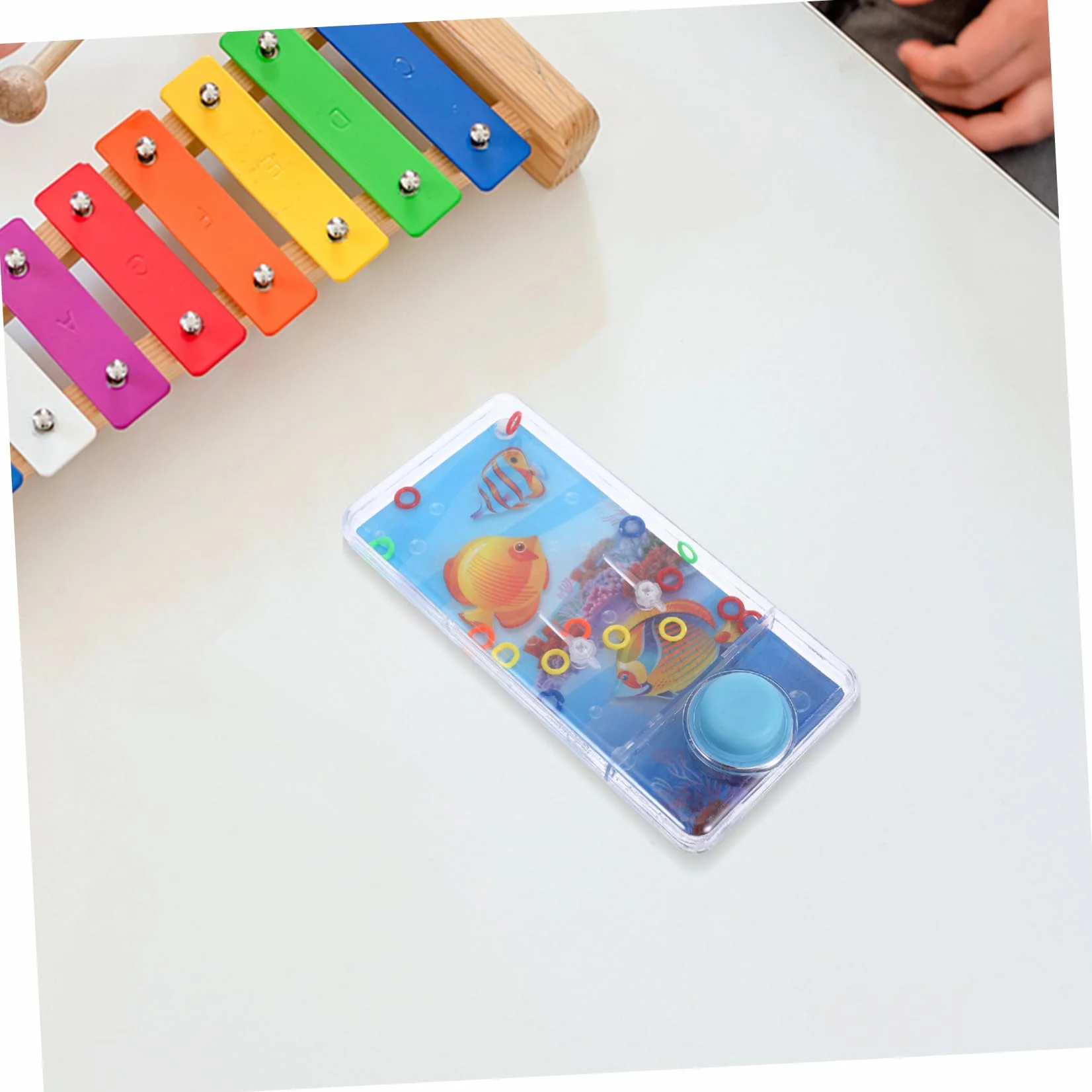 BESPORTBLE 2 Pièces Jeux Eau Anneaux pour Garçon Fille Intellectuels Amusants Jeu Adresse Aquatique Portable