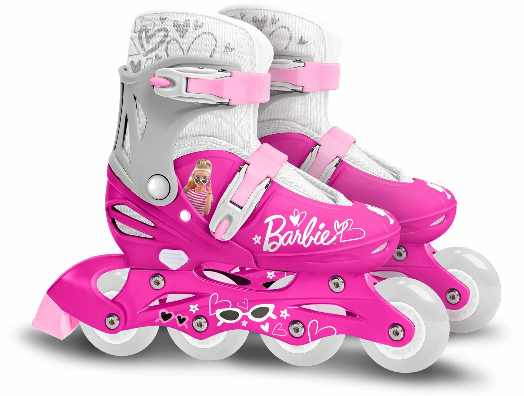 Patins en Ligne Ajustables Barbie Taille 30-33 Rose