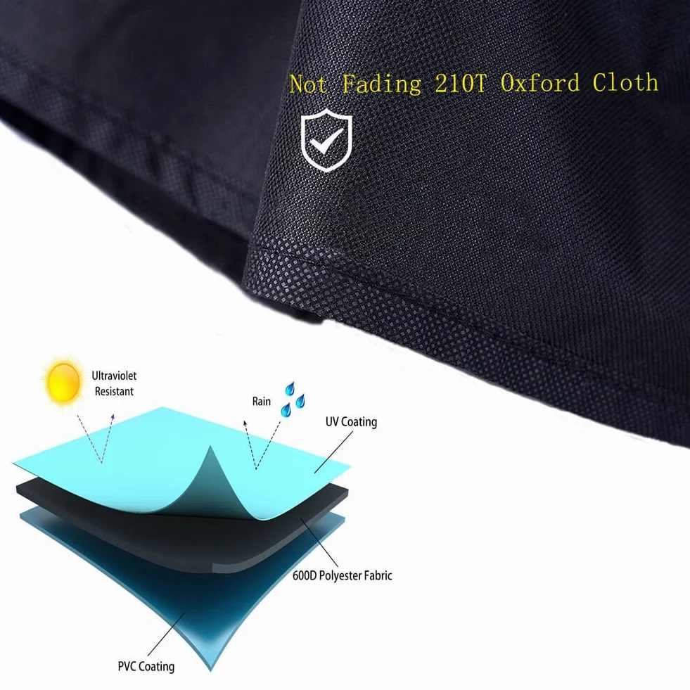 Housse Table Ping Pong Imperméable UV Protection 165x70x185 cm Noir