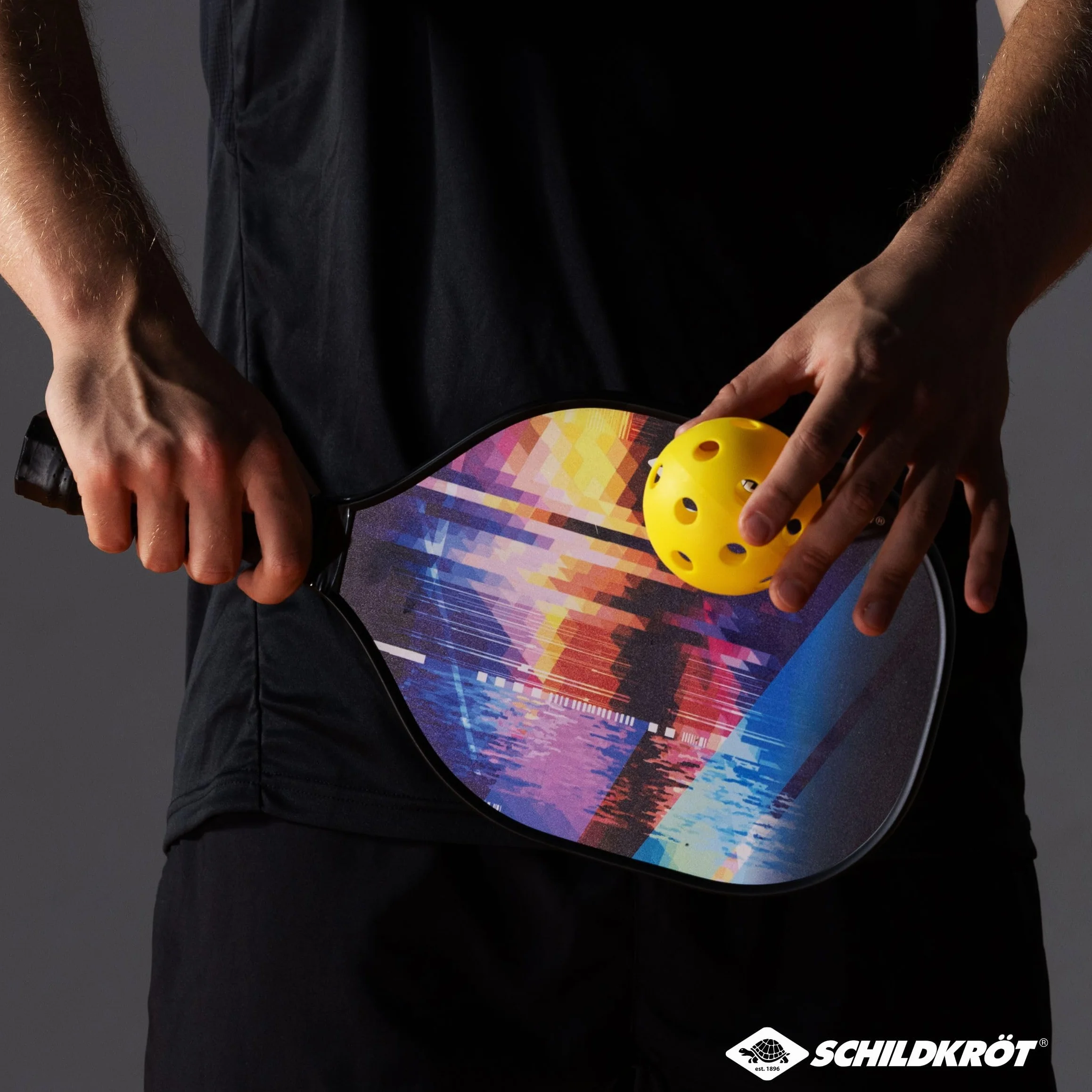 Schildkröt Pickleball Set 2 Raquettes 1 Balle Intérieure Extérieure Sac Transport
