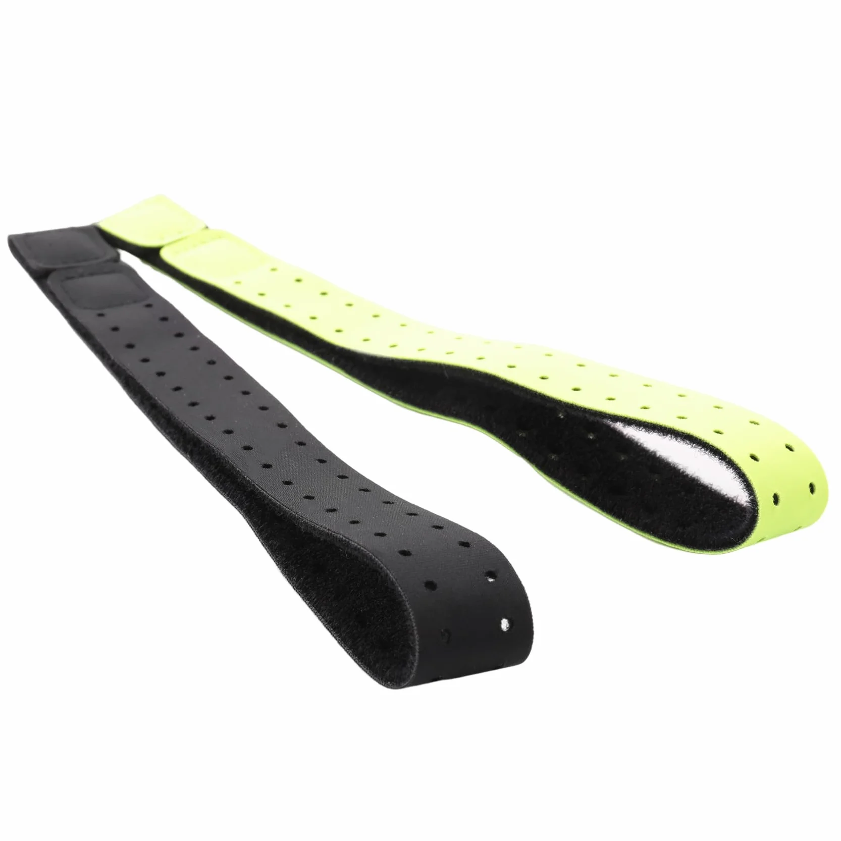 Brassard de Remplacement Réglable et Respirant Bande de Sangle Souple pour Moniteur de Fréquence Cardiaque - Noir + Vert