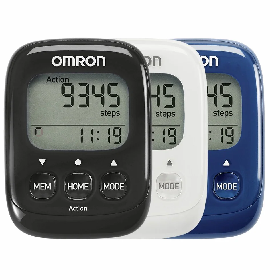 OMRON Walking Style IV Podomètre 3D Pas Distance Calories Noir