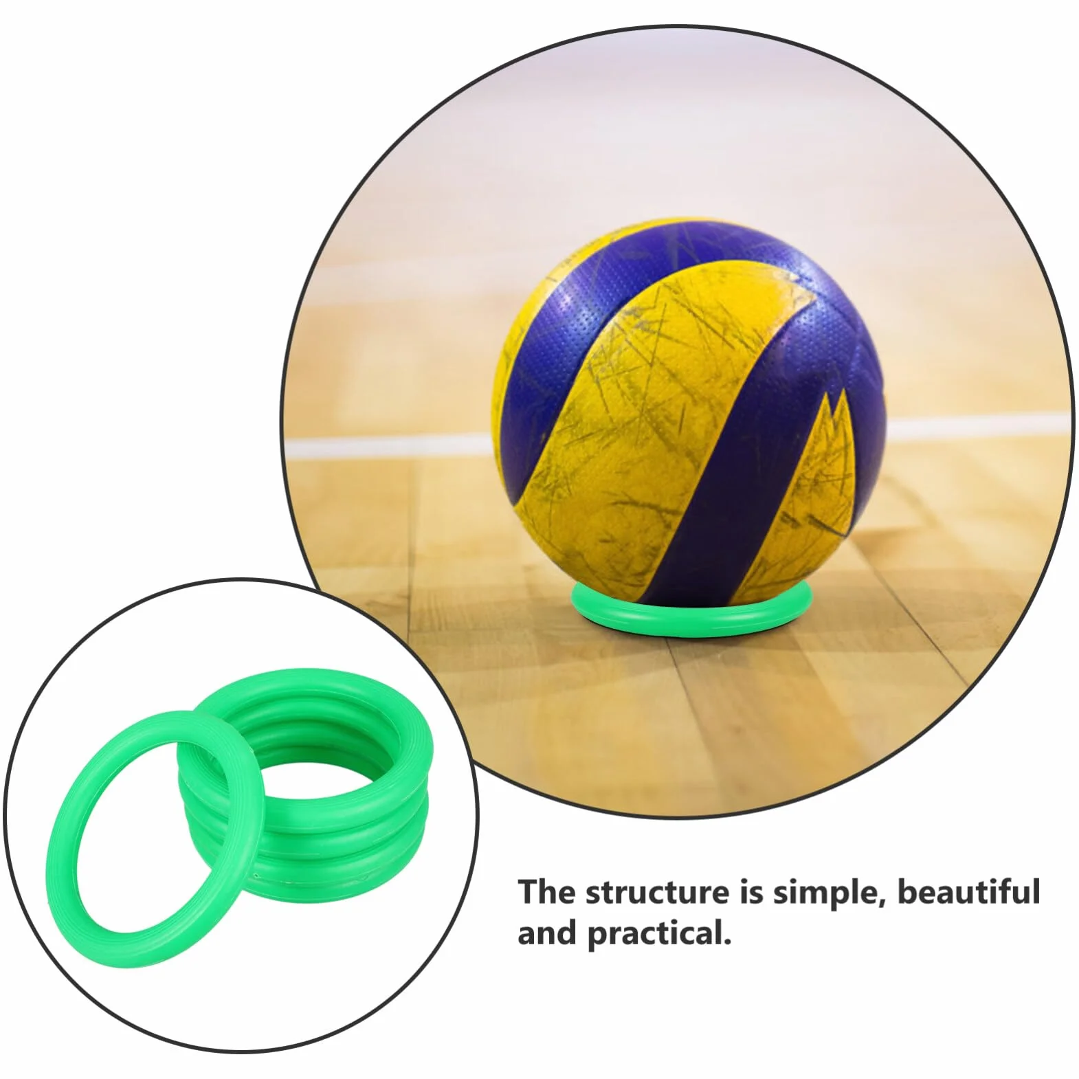 Base De Balle De Yoga 5 Pièces Antidérapant Stable Ballon De Fitness