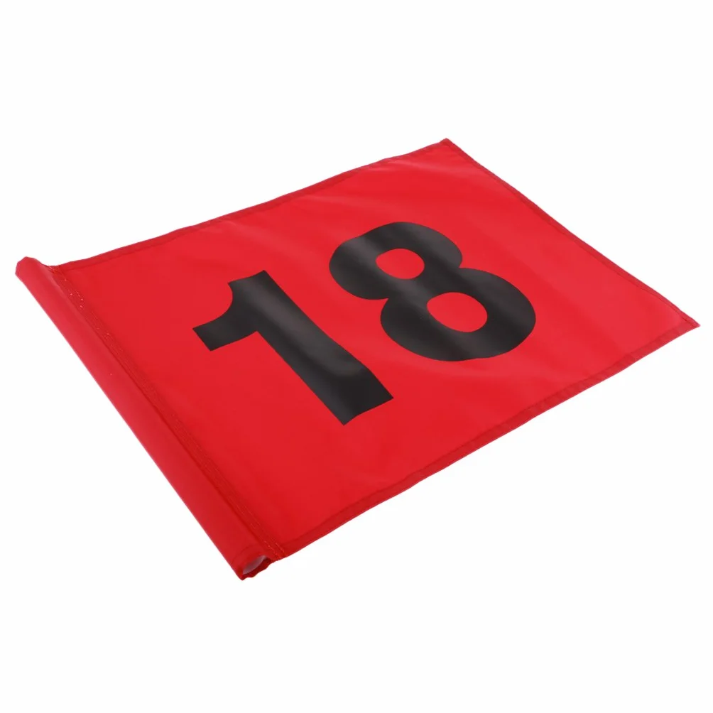 Leeadwaey Drapeau d'entraînement de golf numéro 18 Vert