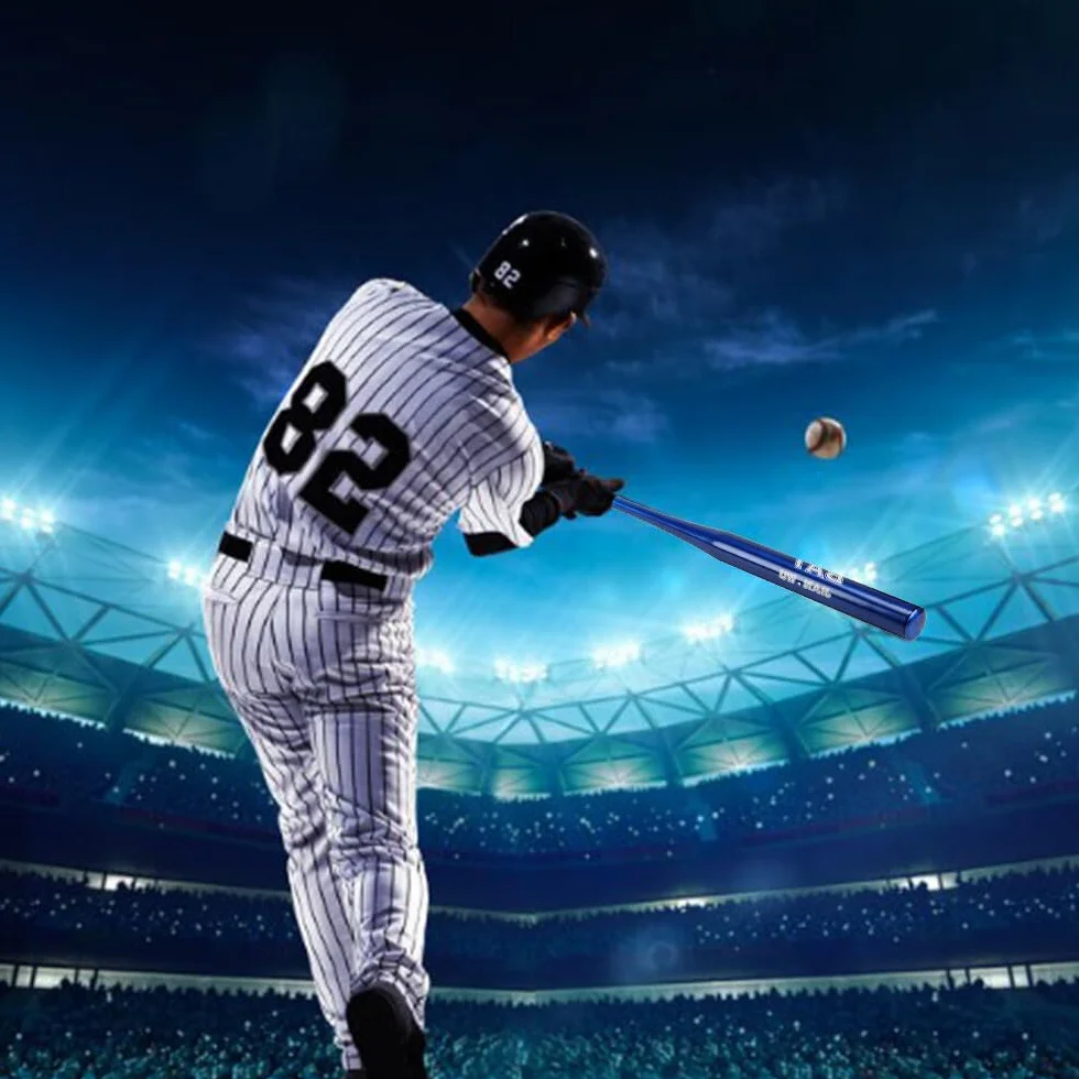 Batte de Baseball 34 Pouces en Alliage d'Aluminium Manche Métal Poignée Antidérapante