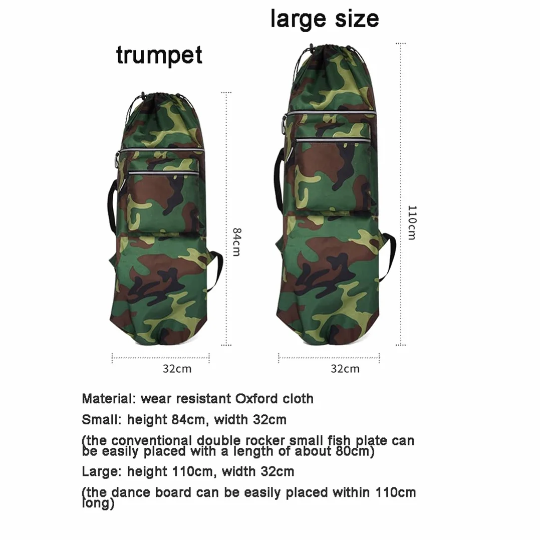 Sac à bascule double pour skateboard surf longboard portable