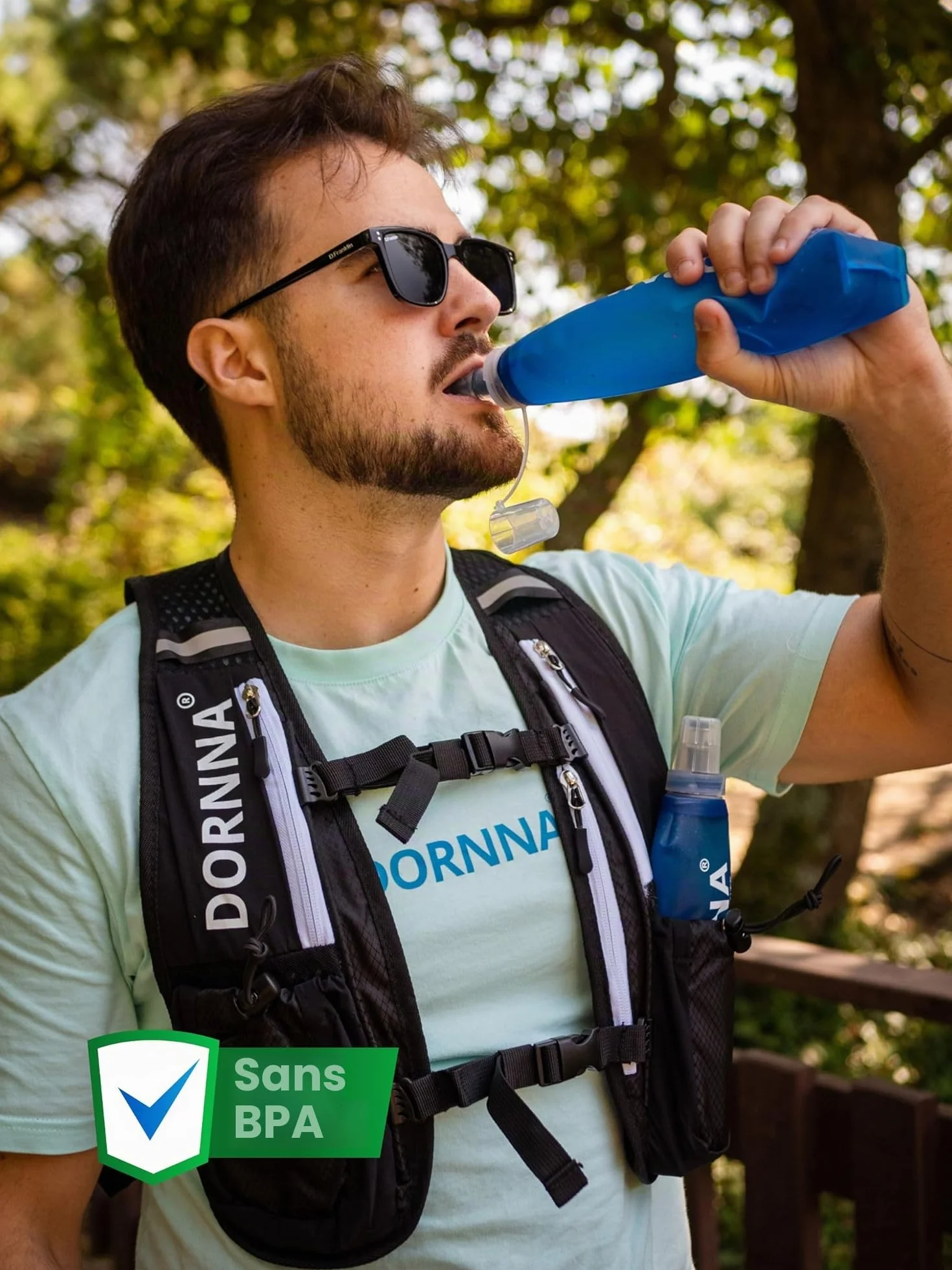 Gourde Souple Sans BPA 500ml 2PCS - Soft Flask Running Bouteille d'eau Sport Extérieur
