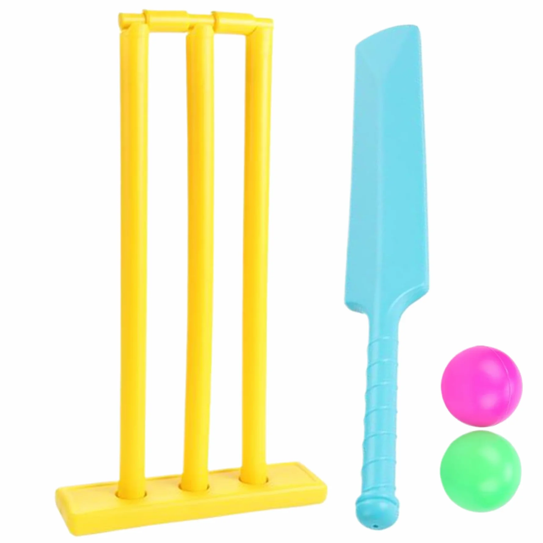 Ensemble de Cricket pour Enfants, kit de Cricket avec Batte ABS, souches, 2 balles, Jeu d'interaction Parent-Enfant