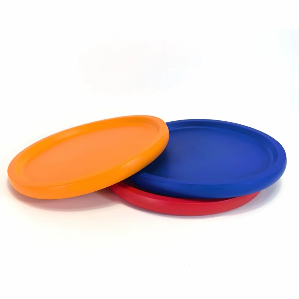 EQLEF Mousse PU Douce Disque Volant Jouet de Plage Sportif en Plein Air Bleu