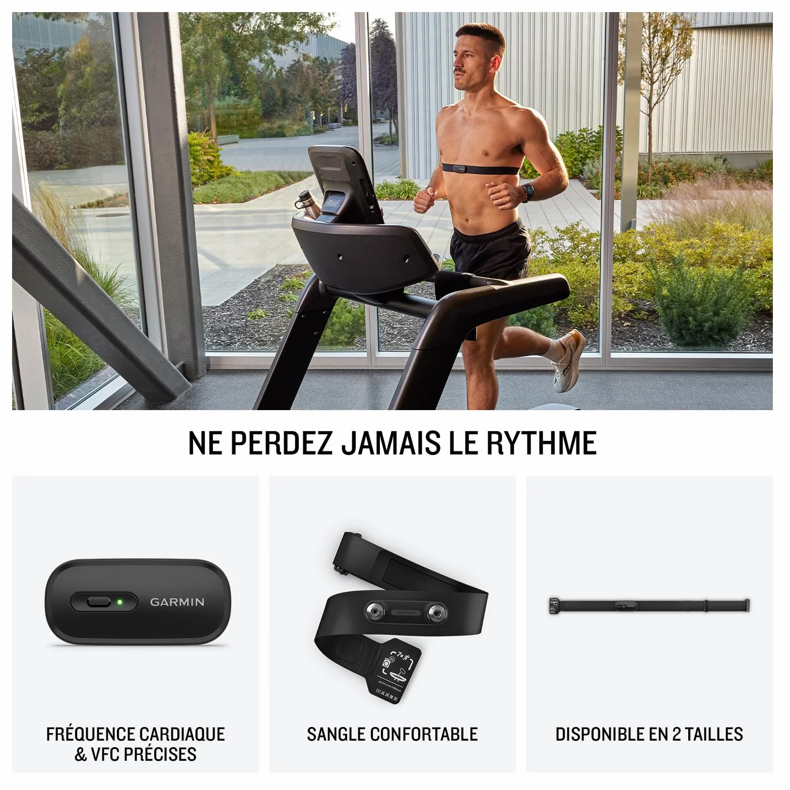 Garmin HRM 200 Moniteur de fréquence Cardiaque Taille M-XL