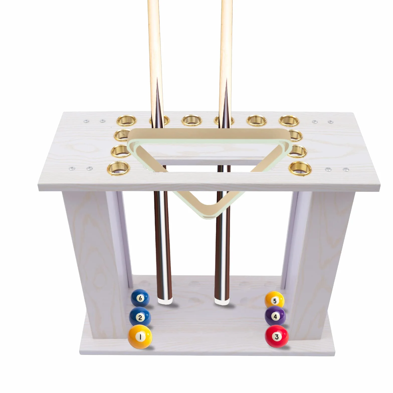 Support de queue de billard pour 16 queues et accessoires maison club