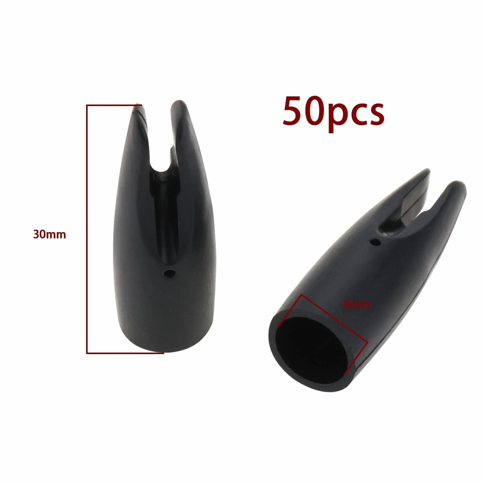 50 Pièces Queue Flèche Tir à l'Arc Carbone Accessoires Chasse