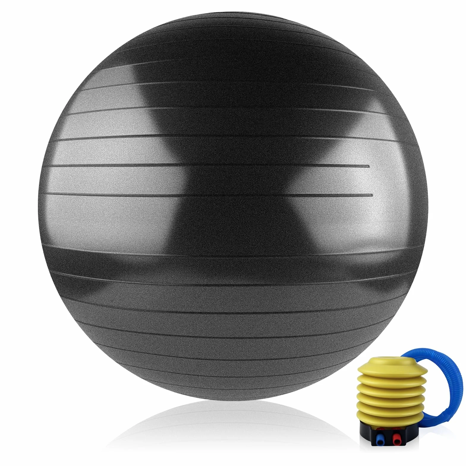 Ballon de Grossesse Fitness 65 CM Anti-éclatement Anti-Dérapant Swiss Ball Gym Yoga