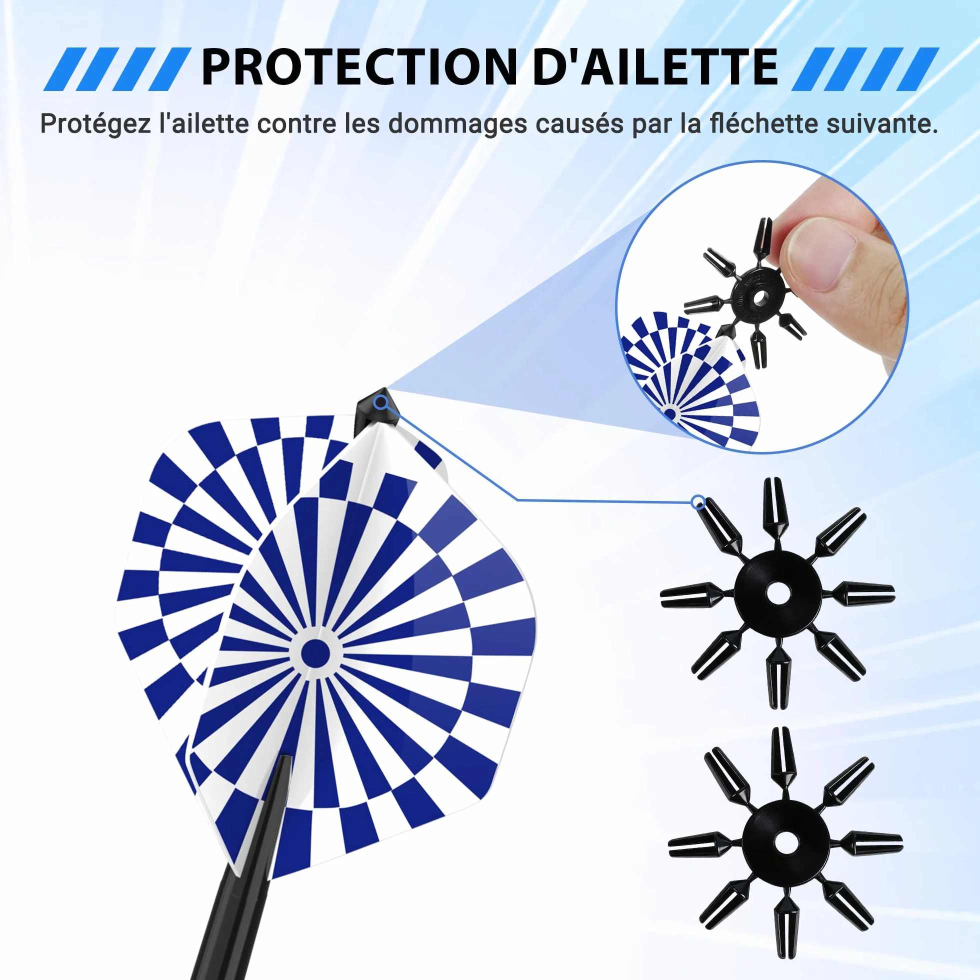 Elalove 12 Fléchettes à Pointe Plastique 14g avec 100 Embouts et 24 Ailettes - Set Professionnel pour Cibles Électroniques