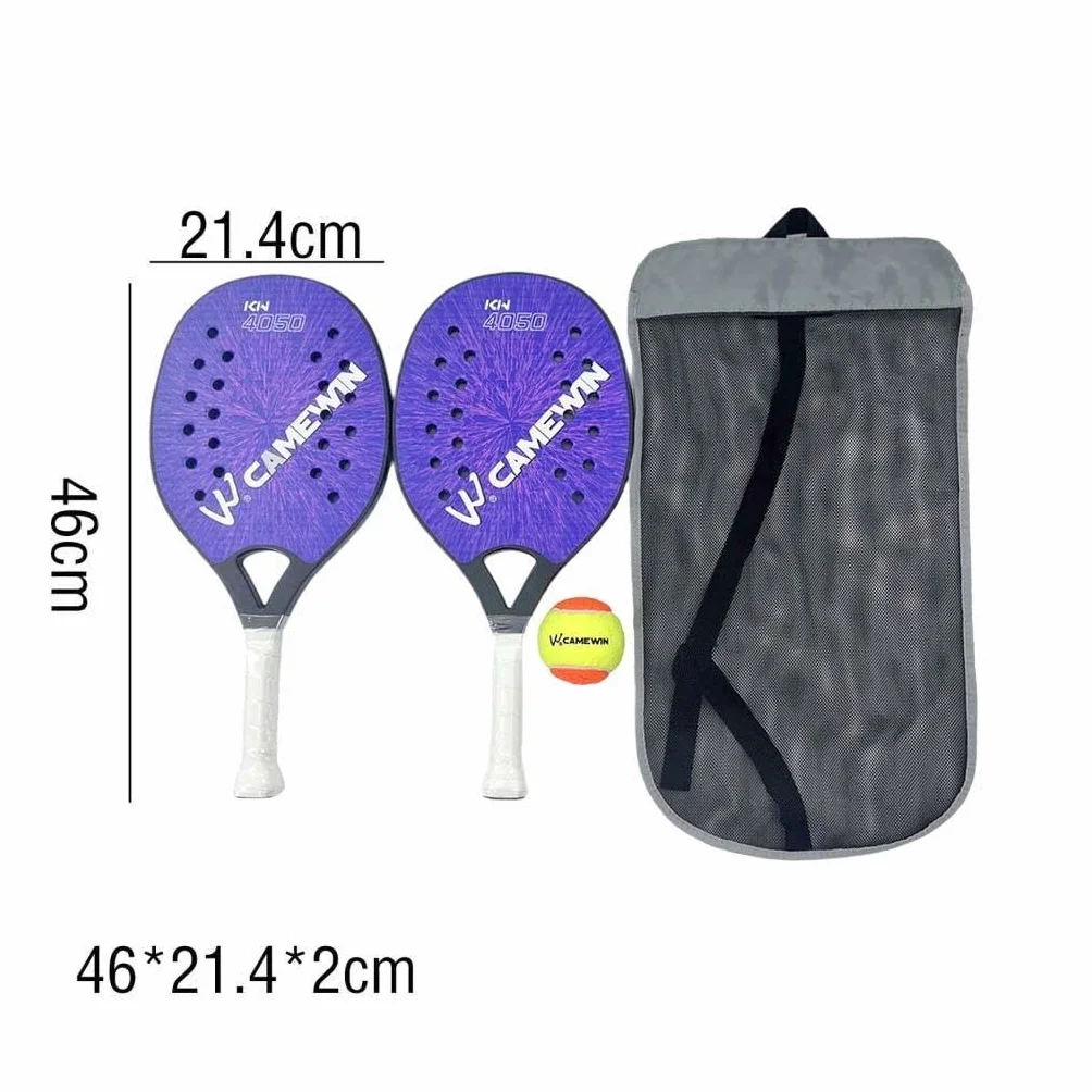 Ensemble de Raquettes de Tennis de Plage Haut de Gamme avec étui de Transport