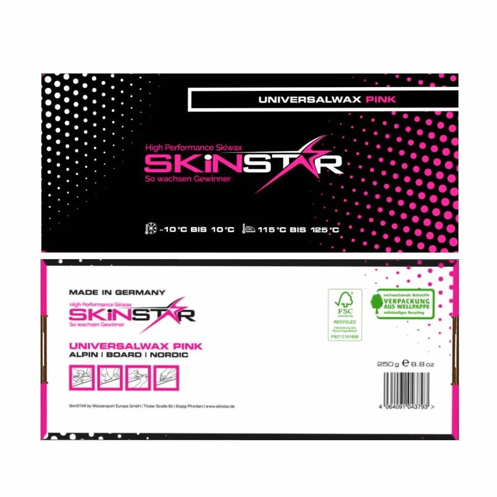SkinStar Set de Ski Cire 7 pièces kit de démarrage belags ausbesserung