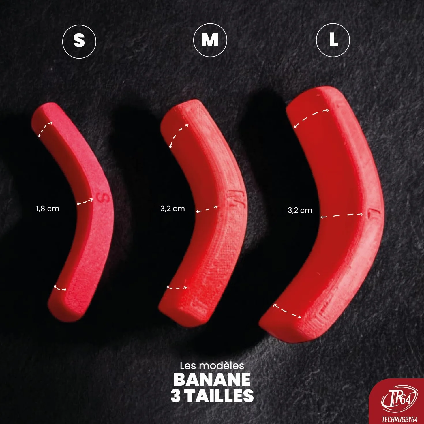 Support de Touche Rugby Banane S – Cales de Lift pour Sauteur – Fabriqué en France – Paire