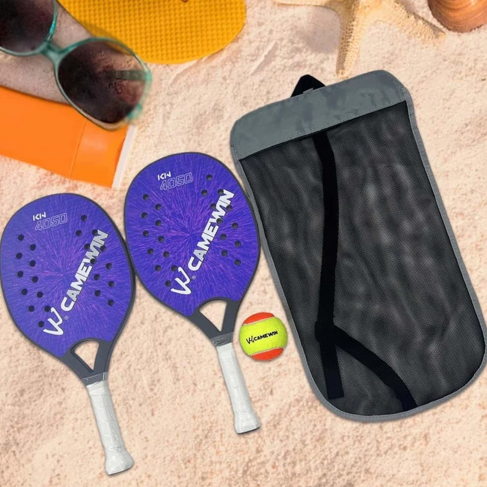 Ensemble de Raquettes de Tennis de Plage Haut de Gamme avec étui de Transport