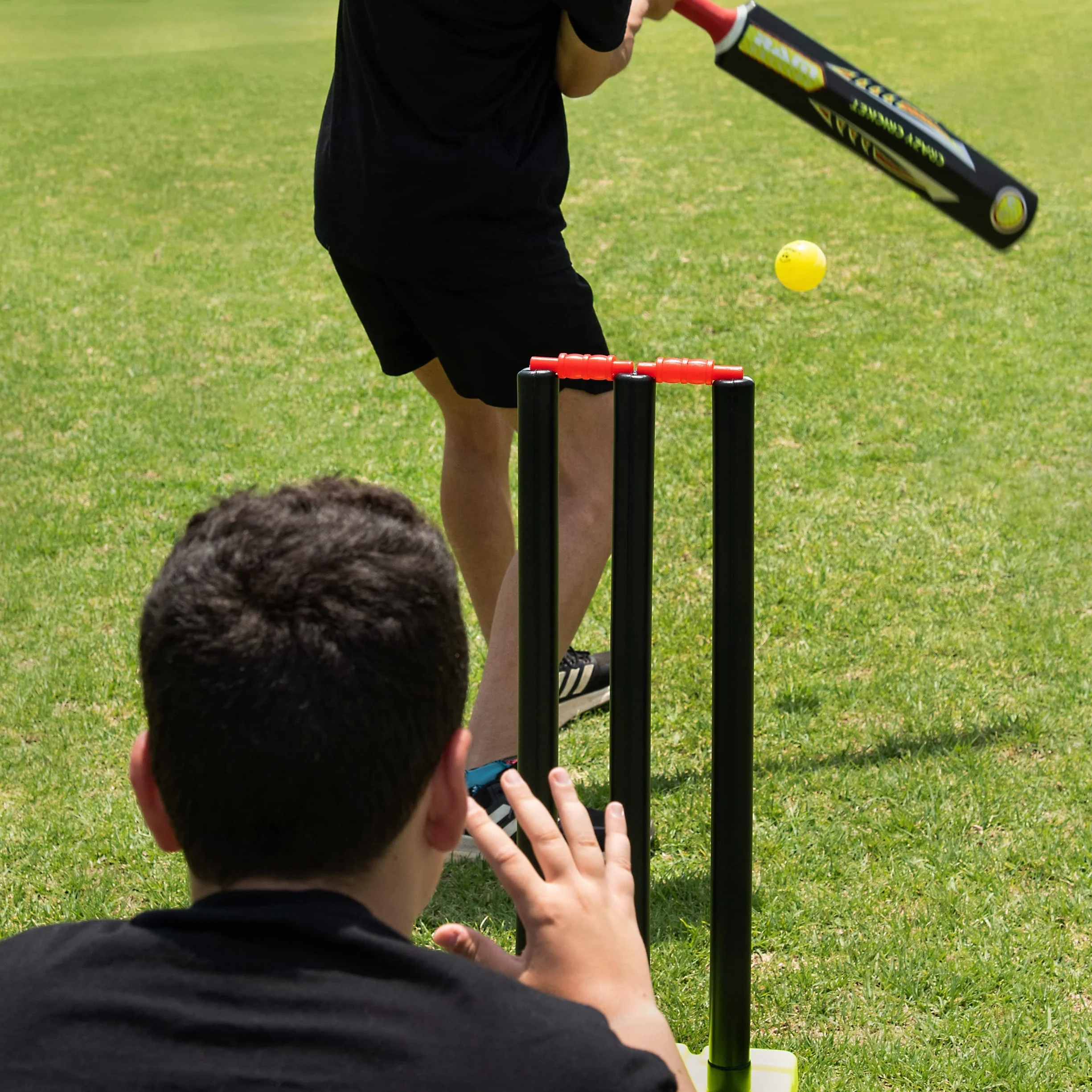 Ram Cricket Crazy Cricket Sets Senior Junior pour enfants de + 9 ans Ensemble de cricket Kwik haute performance durable entraînement matchs jardin plage