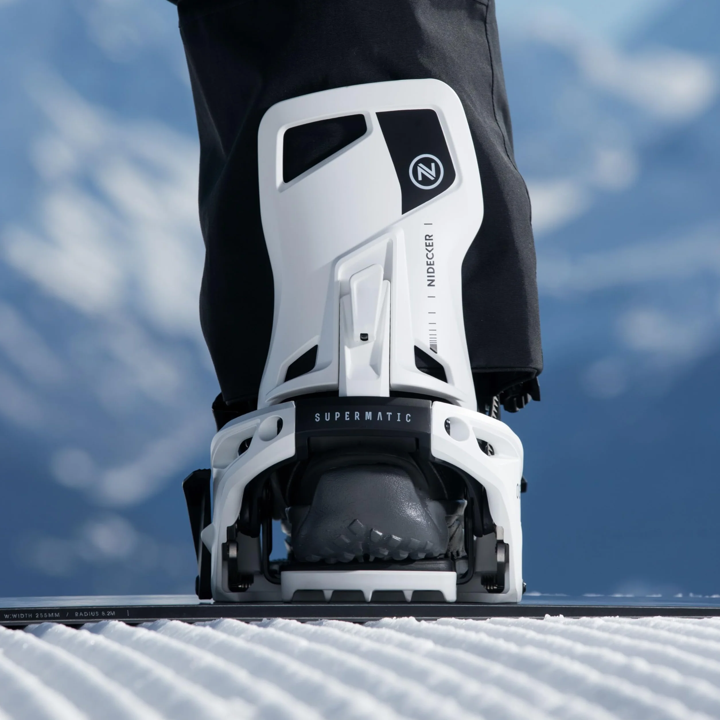 Fixations de Snowboard Nidecker OG Supermatic XL Blanc